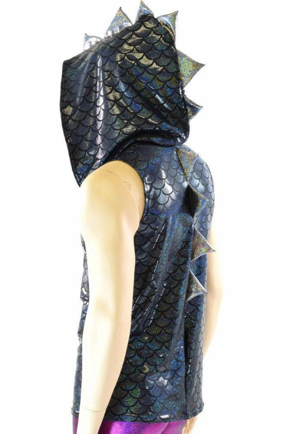 Mens Sleeveless Dragon Hoodie - Coquetry Clothing