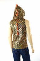 Mens Sleeveless Dragon Hoodie - Coquetry Clothing