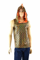 Mens Sleeveless Dragon Hoodie - Coquetry Clothing
