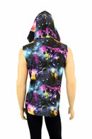 Mens Sleeveless Galaxy Hoodie - Coquetry Clothing