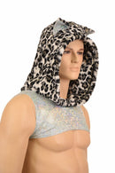 Mens Snow Leopard Minky Bolero - Coquetry Clothing