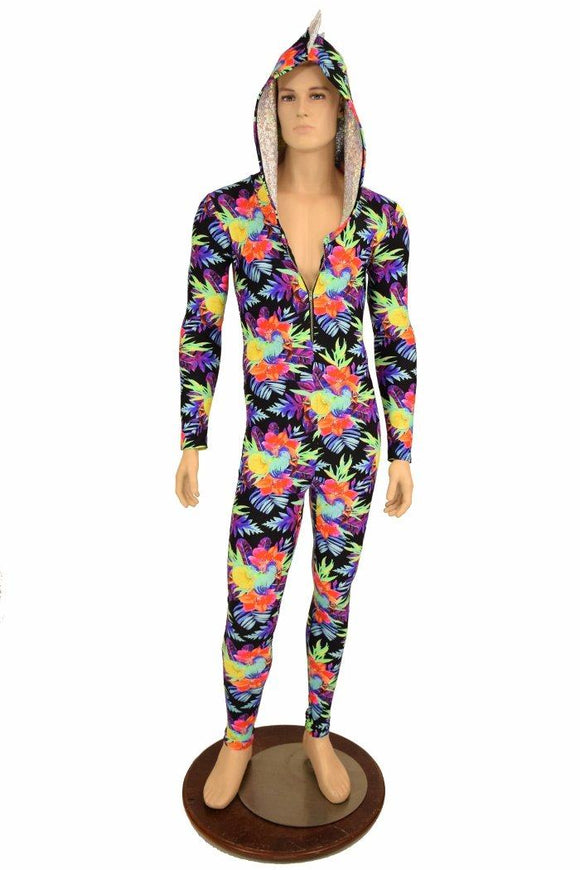 Mens Sonic Bloom Dragon Catsuit - Coquetry Clothing