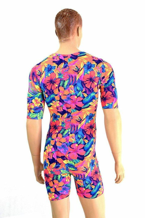 Mens Tahitian Floral Romper - Coquetry Clothing