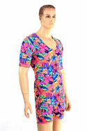Mens Tahitian Floral Romper - 4