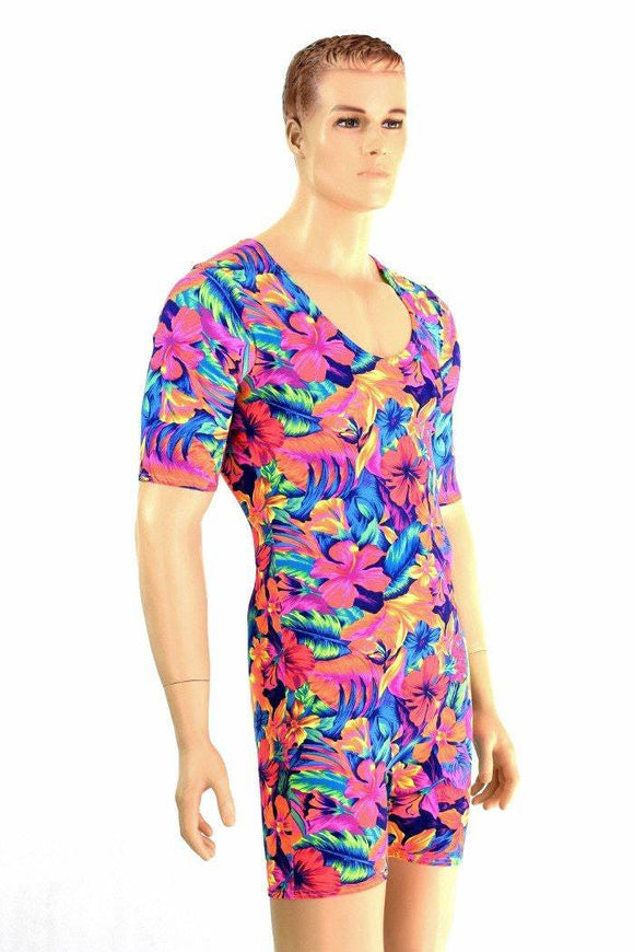 Mens Tahitian Floral Romper - Coquetry Clothing