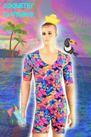 Mens Tahitian Floral Romper - Coquetry Clothing