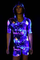 Mens Tee Length Sleeve Galaxy Romper - Coquetry Clothing