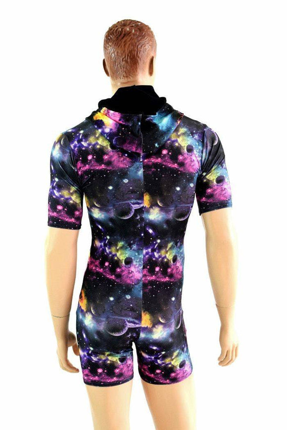 Mens Tee Length Sleeve Galaxy Romper - Coquetry Clothing