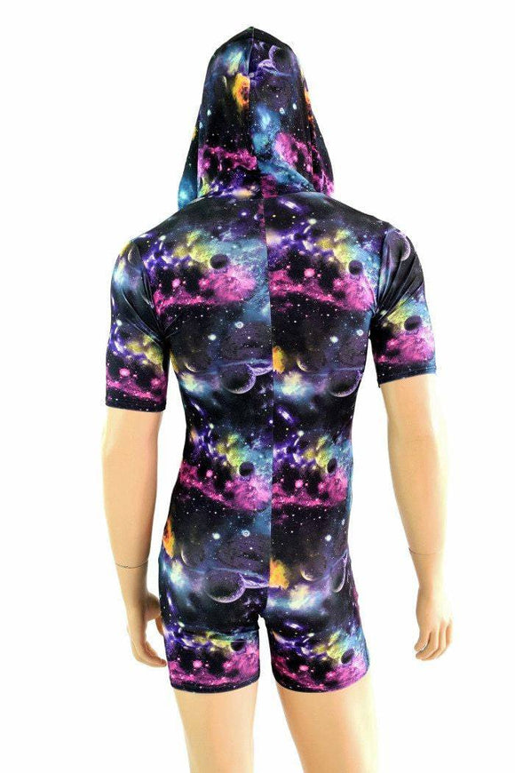 Mens Tee Length Sleeve Galaxy Romper - Coquetry Clothing