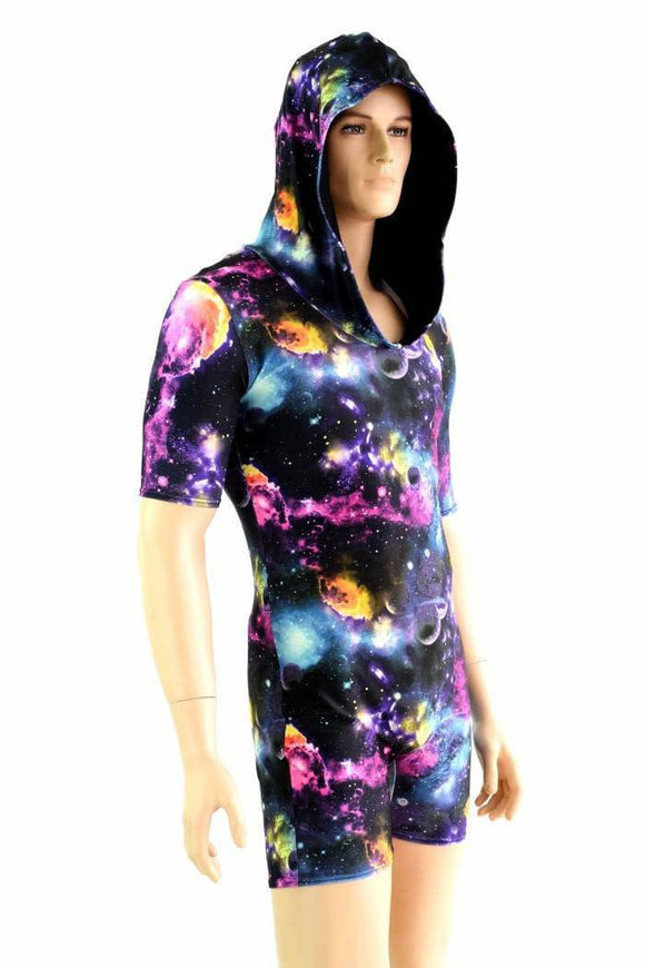 Mens Tee Length Sleeve Galaxy Romper - Coquetry Clothing
