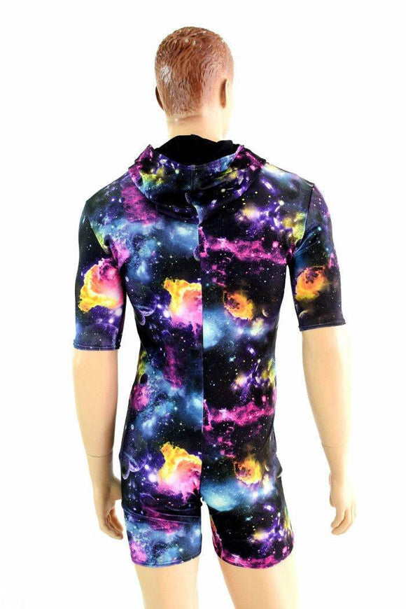 Mens Tee Length Sleeve Galaxy Romper - Coquetry Clothing