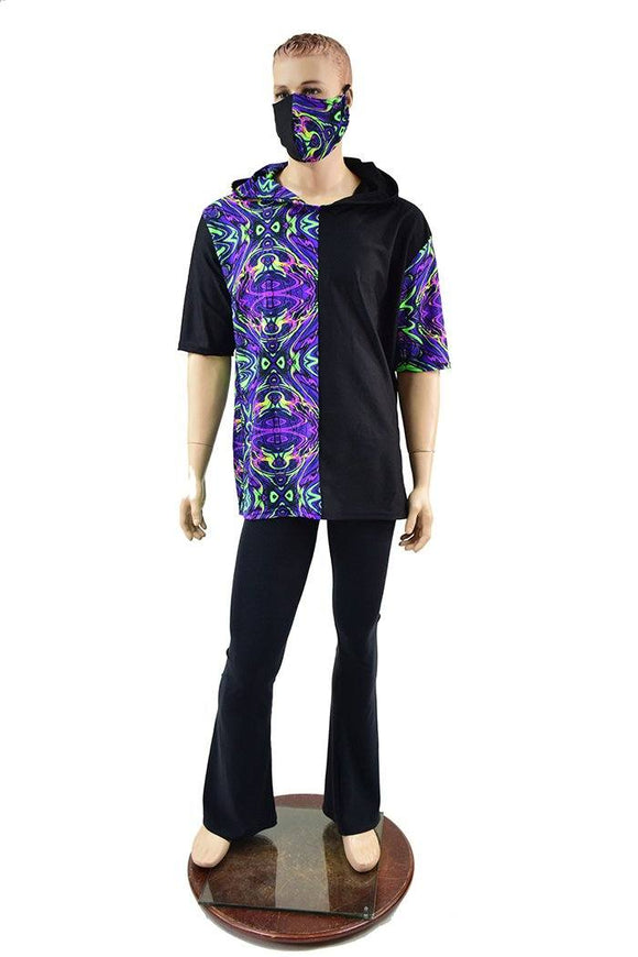 Mens Tee Sleeve Hoodie & Mask Set - Coquetry Clothing