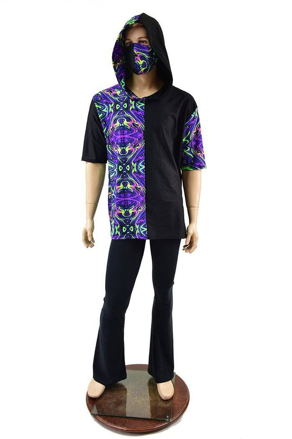 Mens Tee Sleeve Hoodie & Mask Set - Coquetry Clothing