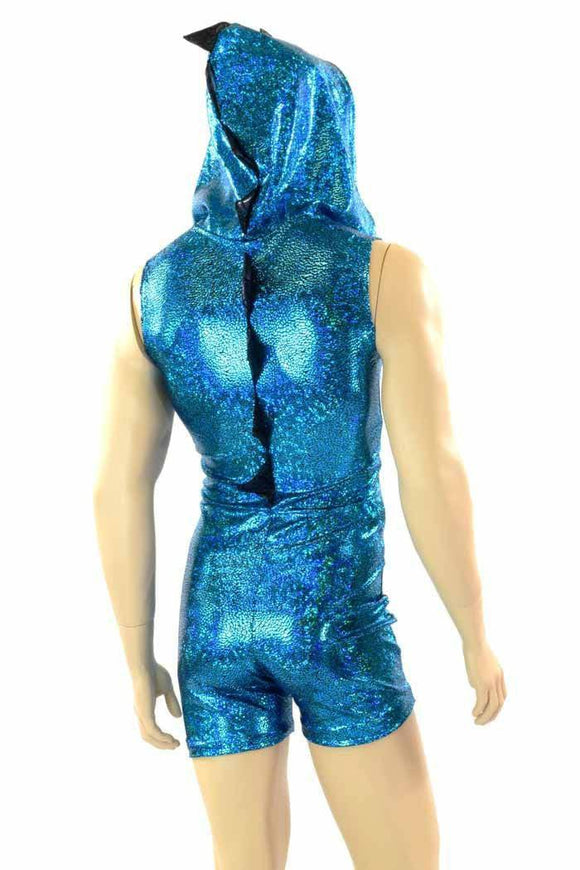 Mens Turquoise Dragon Hoodie - Coquetry Clothing