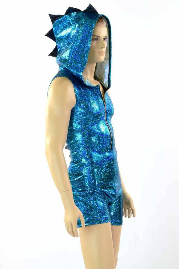 Mens Turquoise Dragon Hoodie - Coquetry Clothing