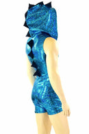 Mens Turquoise Dragon Hoodie - Coquetry Clothing