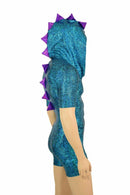 Mens Turquoise Dragon Romper - Coquetry Clothing