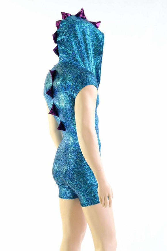 Mens Turquoise Dragon Romper - Coquetry Clothing