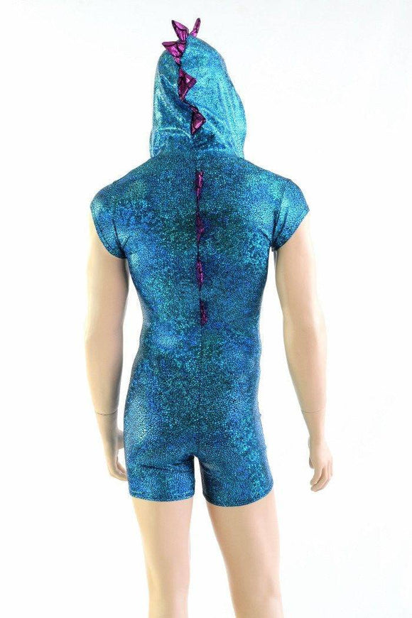 Mens Turquoise Dragon Romper - Coquetry Clothing