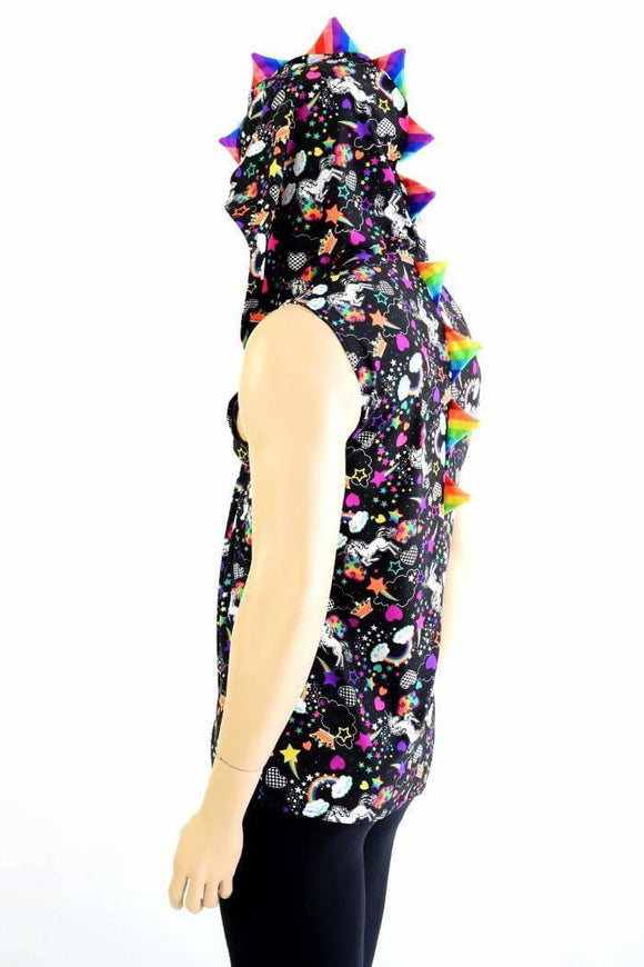 Mens Unicorns & Rainbows Dragon Hoodie - Coquetry Clothing