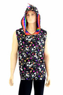 Mens Unicorns & Rainbows Dragon Hoodie - Coquetry Clothing