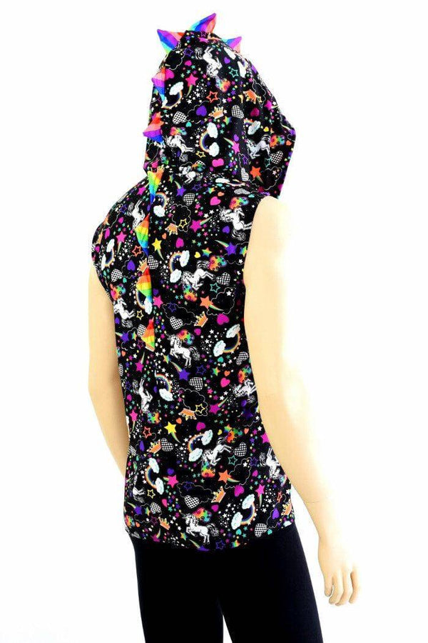 Mens Unicorns & Rainbows Dragon Hoodie - 5