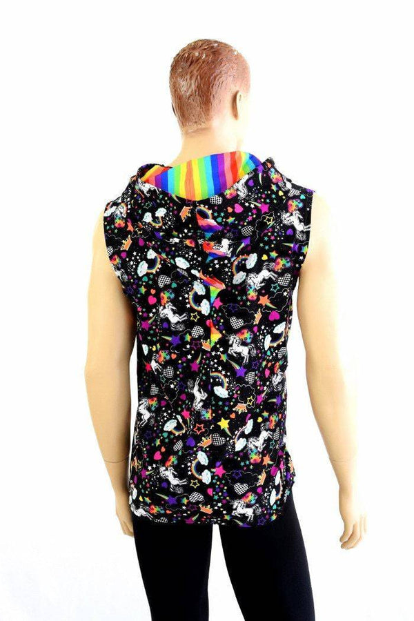 Mens Unicorns & Rainbows Dragon Hoodie - 2