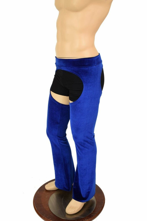 Mens Velvet Bootcut Chaps - Coquetry Clothing