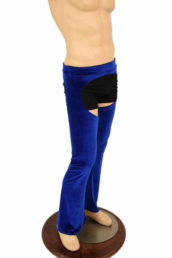Mens Velvet Bootcut Chaps - Coquetry Clothing