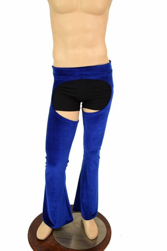 Mens Velvet Bootcut Chaps - Coquetry Clothing