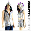 Mens Zipper Front Dragon Hoodie - Coquetry Clothing