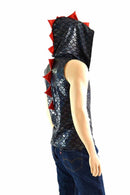Mens Zipper Front Dragon Hoodie - Coquetry Clothing