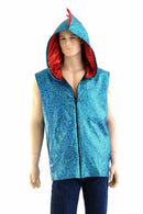 Mens Zipper Front Dragon Hoodie - Coquetry Clothing