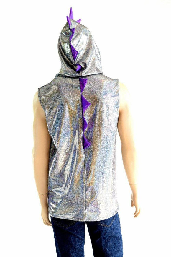 Mens Zipper Front Dragon Hoodie - Coquetry Clothing