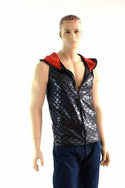Mens Zipper Front Dragon Hoodie - 2