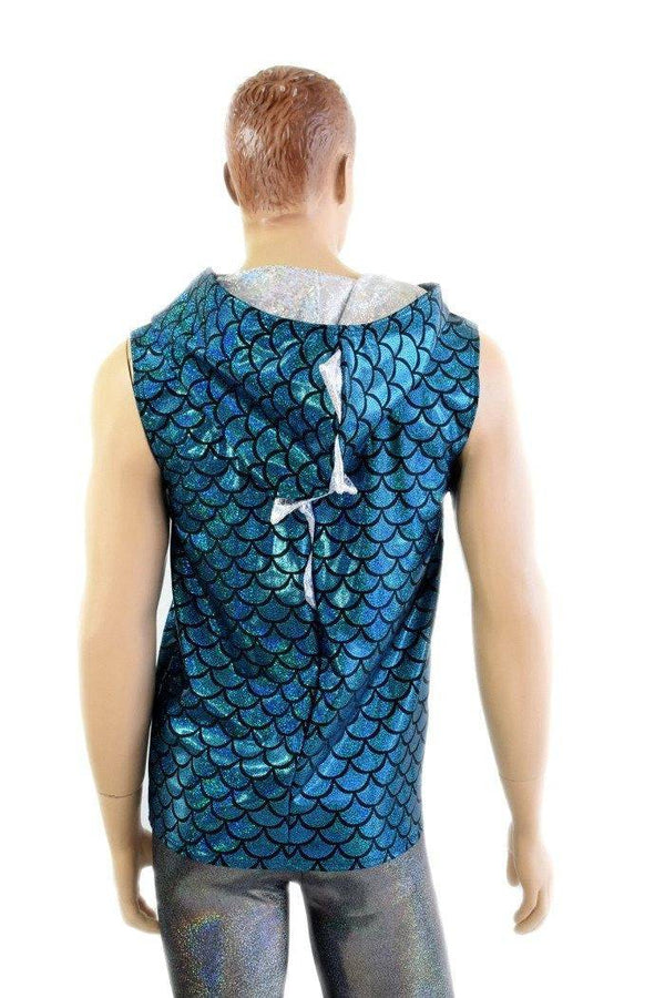Mens Zipper Front Dragon Hoodie - 5