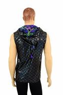 Mens Zipper Front Dragon Hoodie - 5