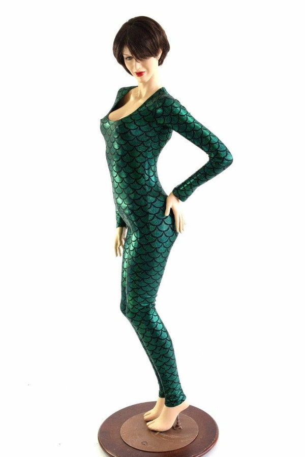 Mera Long Sleeve Scoop Neck Catsuit - 5