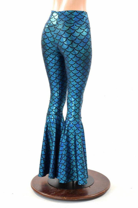 Mermaid High Waist Bell Bottom Flares - Coquetry Clothing