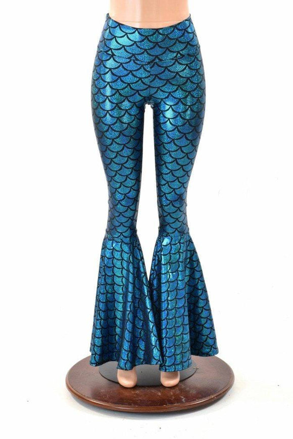 Mermaid High Waist Bell Bottom Flares - Coquetry Clothing