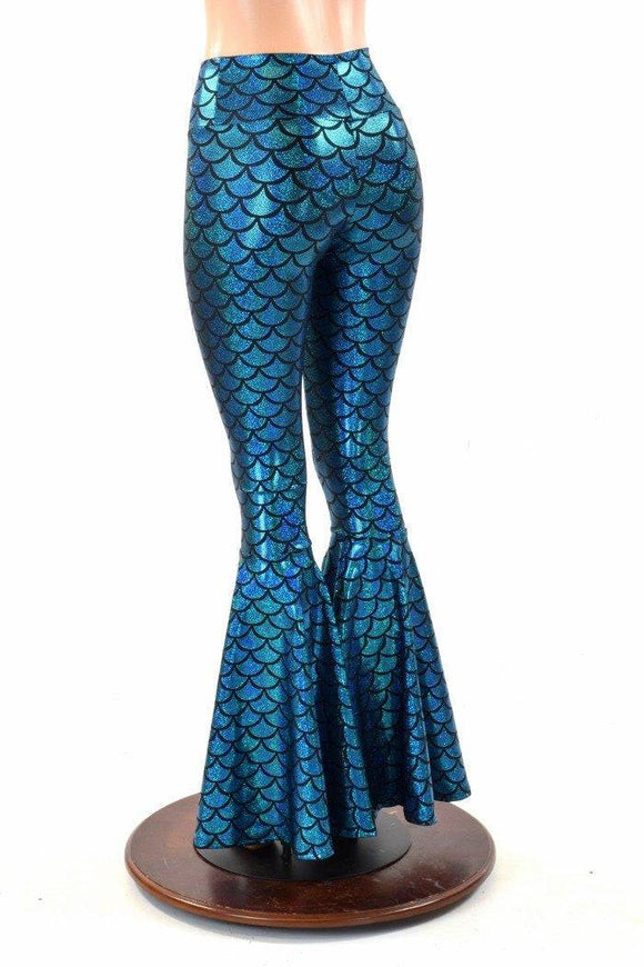 Mermaid High Waist Bell Bottom Flares - Coquetry Clothing