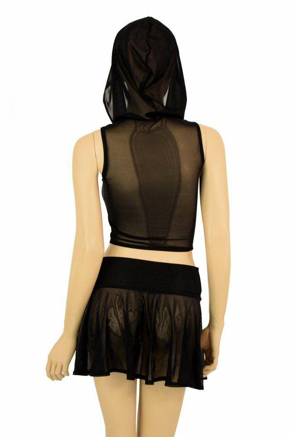 Mesh Hoodie & 15" Skirt Set - Coquetry Clothing