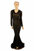 Mesh Puddle Train Gown - Coquetry Clothing