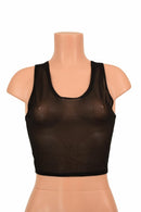 Mesh Racerback Crop Top - Coquetry Clothing