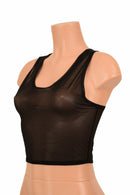 Mesh Racerback Crop Top - Coquetry Clothing
