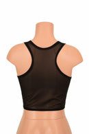 Mesh Racerback Crop Top - Coquetry Clothing