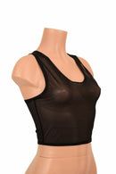 Mesh Racerback Crop Top - Coquetry Clothing