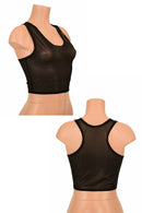 Mesh Racerback Crop Top - Coquetry Clothing