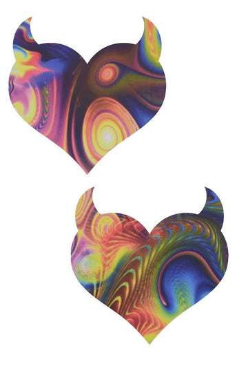 Meteorite Devil Heart Pasties - Coquetry Clothing