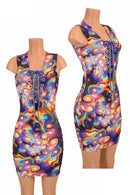 Meteorite Lace Up Bodycon Dress - Coquetry Clothing